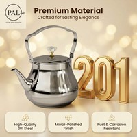 Bouilloire électrique moderne de luxe en acier inoxydable argenté 1L-3L avec bouton en cristal diamant et poignée ondulée col de cygne pour faire bouillir l'eau et préparer le café filtre