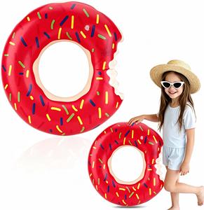 Flotador Inflable de PVC en Forma de Donut para Piscina, para Adultos y Niños, Tumbona Acuática y Decoración para Fiestas - Product Image 1