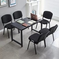 Chaise de conférence empilable sans accoudoirs en maille souple avec structure en fer pour salon et usage scolaire