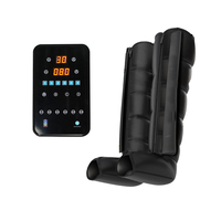 KANGWANJIA Pompe de compression séquentielle à 6 chambres pour sportifs, dispositif de compression pneumatique avec contrôle de la minuterie, bottes de massage pour la récupération des jambes entières