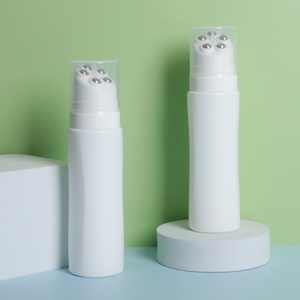 Tube à bille électrique avec tête de massage vibrante, flacon en plastique PE pour cosmétiques, sérum, shampoing, avec bouchon à vis - Product Image 4