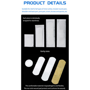 Soft Comfortable Elastic Waterproof Adhesive Non-Woven Wound Plaster First Aid - Product Image 3