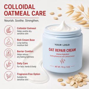 Crème OEM ODM pour renforcer la barrière cutanée, <span class=keywords><strong>anti</strong></span>-<span class=keywords><strong>inflammatoire</strong></span>, hydratante, apaisante, formule personnalisée, étiquetage privé - Product Image 3