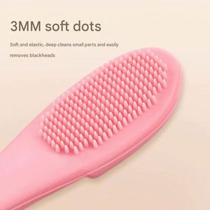Brosse nettoyante faciale en silicone tendance, exfoliante manuelle, facile à nettoyer, outil de soin de la peau - Product Image 3