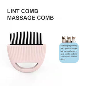 कुशल स्टेनलेस स्टील पालतू बाल हटाने वाले ब्रश कंघी पालतू जानवरों की सफाई और ग्रोमिंग उत्पादों को अलग करता है साफ स्थायी एब्स कुत्ते - Product Image 2