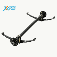 Essieux de remorque à suspension à ressorts à lames légers 4400lb 6000lb 7800lb 300000lb avec accessoires et pièces de ressorts à lames pour remorque