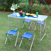 Ultraligero portátil plegable Camping aleación de aluminio jardín Picnic Mesa muebles mesa plegable al aire libre mesa y sillas