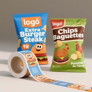 Custom Printed Matte <b>Zip</b> <b>Lock</b> Food Grade Plastic <b>Bags</b> for Snacks Soft Frozen Food Nuts & Candies with Logo Design - Product Image 2