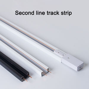 VOC, decoración del hogar, tienda de ropa, sala de exposiciones, foco, Riel de guía, 2 hilos, alambre de cobre plano, tira de pista de aluminio - Product Image 4