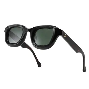 Итальянский дизайн, толстые ацетатные женские солнцезащитные очки ручной работы, солнцезащитные очки с логотипом на заказ, Мужские поляризационные солнцезащитные очки