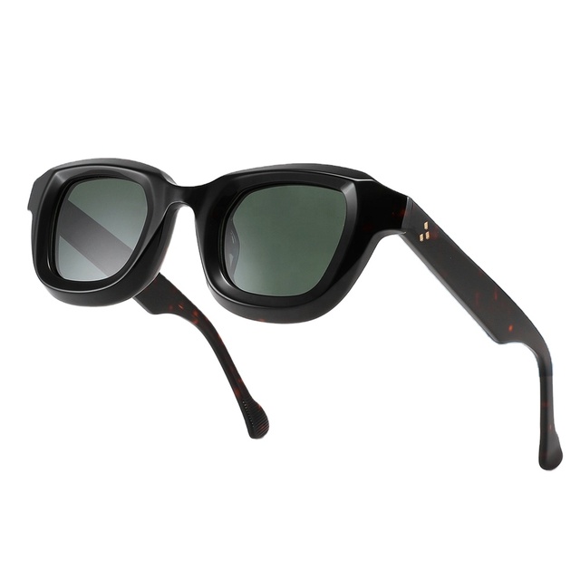 Italian Design Thick Handmade Acetate Women Sun Glasses Shade Custom Logo Glasses Men Eyewear Polarized Sunglasses Men