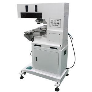 Imprimante tampographique semi-automatique à écran tactile contrôlée par PLC, à une couleur, avec dispositif de nettoyage automatique du tampon - Product Image 3