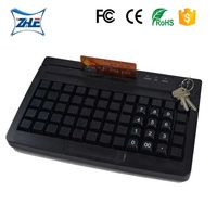 Clavier POS programmable à membrane MSR à double interface 60 touches
