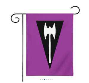 Vente chaude Lesbienne (Labrys) Double Face Étanche Jardin Arc-En-Ciel Drapeau Numérique Imprimé Livraison Rapide Prêt à Expédier - Product Image 1