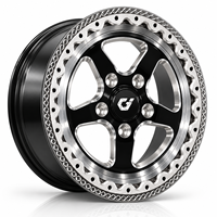 Jantes GVICHN Custom Beadlock noires, face usinée, en alliage d'aluminium forgé, pour course de dragster, tout-terrain, pour Supra, Nissan Frontier, Tacoma, Jeep