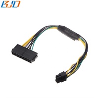 Kabel Adaptor Daya Motherboard ATX 24Pin Female ke 8Pin Male 30CM untuk DELL 3020 3046 3620 7020 9020 T1700 dan Server