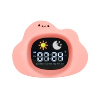 Veilleuse LED pour la décoration de la chambre de bébé avec machine à sons en silicone souple et sons de réveil, produit de santé intelligent, réveil
