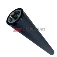 Rouleau en caoutchouc noir EPDM avec impression UV, résistant aux solvants, enduit, dureté Shore 35-40 Ra0.8, pour toutes les presses d'impression offset