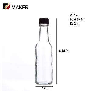 <span class=keywords><strong>Verre</strong></span> vide 150ml ketchup Huile de chili alimentaire Bouteille de saveur Confiture Bouteille de sauce piquante à la <span class=keywords><strong>tomate</strong></span> tabasco scellée résistante aux hautes températures - Product Image 2