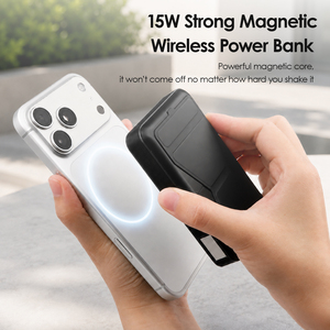 Power Bank Magnetico Wireless da 10000mAh di Tendenza 2026 con Supporto Pieghevole, Porta Telefono Verticale e Orizzontale, Ricarica Rapida a Scatto - Product Image 4