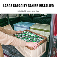 Coffre de voiture Boîte de déménagement en plastique Caisse empilable Bacs de rangement pliable Caisse de stockage Boîte palette en plastique pliable