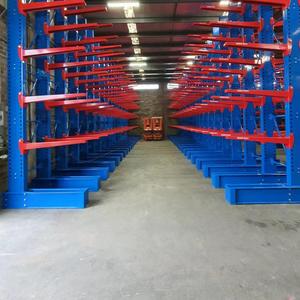 מערכת מדפים מודולרית לאחסון במחסן, מדפי קנטילבר כבדים לאחסון צינורות פלדה - Product Image 4