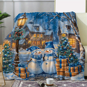 Manta de flanela de fábrica diseño personalizado manta de poliéster tirar mantas de sofá cama para viajes de oficina en el hogar - Product Image 4