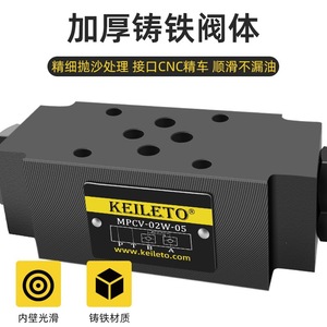 Vanne de retenue hydraulique Keileto MPCV-02W-05, port 1/2 pouce, température normale, usage général - Product Image 5