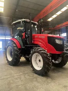 AGRI TRACKING BRAND 4WD YTO DIESEL POWER ENGINE 120HP WHEEL TRACTOR AD AXLE AC CAB FARM TRACTOR FACTORY SUPPLY AT LOW COST