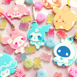 Juno creativo colorato smerigliato acrilico fascino colorato stampato fascino solido acrilico opaco - Product Image 2