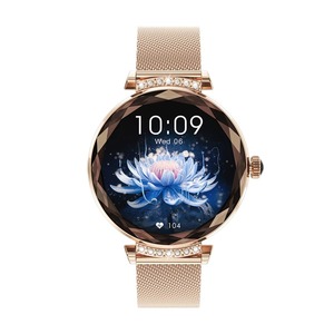 สมาร์ทวอทช์ AMOLED สำหรับผู้หญิง ยี่ห้อ Drioshipping กันน้ำ IP68 รองรับการโทรผ่านบลูทูธ ตรวจวัดสุขภาพและอัตราการเต้นของหัวใจ สายซิลิโคน ดีไซน์ทันสมัย - Product Image 2