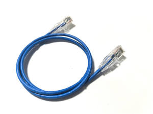 Câbles de raccordement OEM Ultra Slim UTP CAT6A Câble réseau non blindé 28AWG <span class=keywords><strong>10Gb</strong></span> PVC LSZH Ethernet Boot <span class=keywords><strong>RJ45</strong></span> Cordon de raccordement 1m - Product Image 2