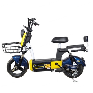 Scooter électrique 48V 350W pour adultes, vélo électrique 14 pouces avec cadre en acier et moteur à moyeu arrière, 3 vitesses, vélo électronique numérique - Product Image 1