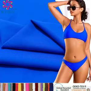 Rắn Màu Thoáng Khí Nylon Spandex Căng Đồ Bơi Vải Dệt Kim Vải Bốn Chiều Căng Vải Cho Thể Thao Yoga Quần Áo Bikini - Product Image 1