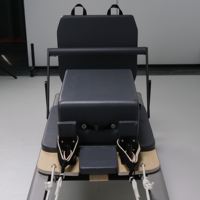 Reformer de Pilates Premium, Estructura de Aleación de Aluminio con Recubrimiento en Polvo Gris, Equipo de Ejercicio de Pilates Premium para el Hogar o el Estudio
