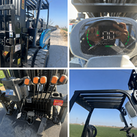 Chariot élévateur électrique 5 tonnes à batterie lithium, chariot élévateur robuste pour le chargement de conteneurs, port, entrepôt, prix usine, CE, OEM