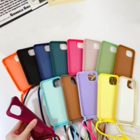 Vente chaude 2.0MM sublimation coque de téléphone souple solide liquide TPU avec sangle pour iPhone 14 13 12 11 Pro max