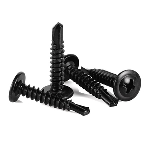 #6 #7 #8 #10 #<span class=keywords><strong>12</strong></span> 4.2 M4.8 أسود الفولاذ المقاوم للصدأ ورقة فلبينية معدنية تك مسامير برأس تروس معدلة - Product Image 2