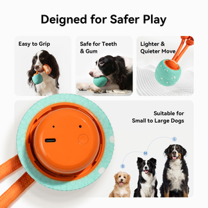 Jouet interactif pour chien révolutionnaire avec mise à niveau des matériaux, toupie automatique Wicked Ball Rolly - Product Image 6