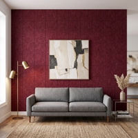 Autocollants muraux en feutre carré de qualité professionnelle, haute densité, ignifuges, autocollants muraux adhésifs pour la maison, le bureau, le bricolage
