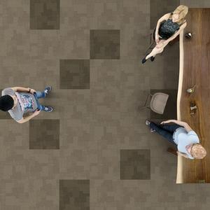 Dalles de moquette modernes à boucles grises de qualité supérieure pour usage commercial, avec support en PVC, pour bureau, maison, hôtel, impression personnalisée - Product Image 1