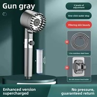 Cabezal de Ducha Portátil con Filtro, Diseño Moderno, Masaje a Presión Potente para Uso en Hoteles y Baños, Material ABS