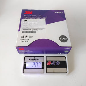 3M 30662 Trizac พีระมิดแผ่นหลังเป็นกองทราย P5000 6นิ้ว152มม. กระดาษทรายขัดแล็กเกอร์ฟองน้ำ15ชิ้น - Product Image 6