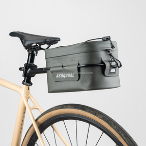 ASRQGOAL Sillín de bicicleta Ciclismo Bolsa trasera Mountain Bike Road Saddle Bike Seat Bag Tija de sillín grande Mtb Car Bike Tail Cojín Bolsas - Product Image 1