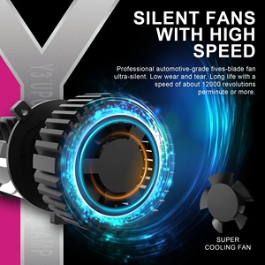 <span class=keywords><strong>Precio</strong></span> <span class=keywords><strong>de</strong></span> fábrica H4 Mini LED Proyector Lente Faro Bombilla 110W 11000LM Haz Alto y Bajo con Matrix H4 RHD LHD Led Faro Bombilla - Product Image 6