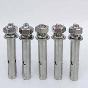 304 Stainless Steel Expansion Bolt M12x80 Hex Flange Head With Nuts For Concrete Fixing - Product Image 2