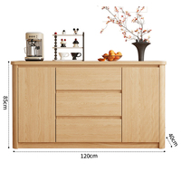 Table de toilette professionnelle personnalisée en chêne nordique moderne, 3 tiroirs, armoire de rangement pour chambre à coucher, écologique, autoportante