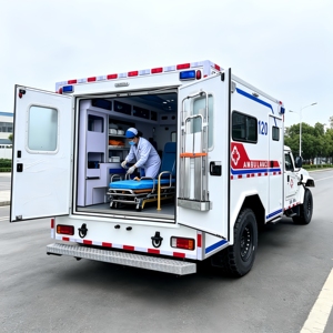Les ambulances dans les zones isolées et montagneuses sont équipées d'un espace suffisant, d'un équipement complet et d'une capacité de maniabilité optimale pour les outils d'urgence. - Product Image 6