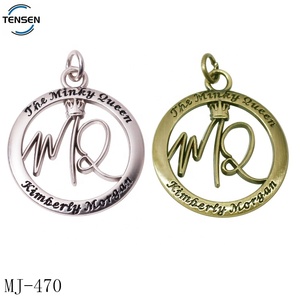 パーソナライズ ドガーメント メタルチャーム クロムカラー ブランド名ネックレス アクセサリー ブランド レターペンダント - Product Image 4