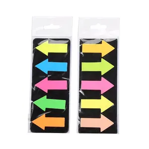 High Quality School office stationary Supply Fluorescent Transparent Neon Pet Sticky Notes